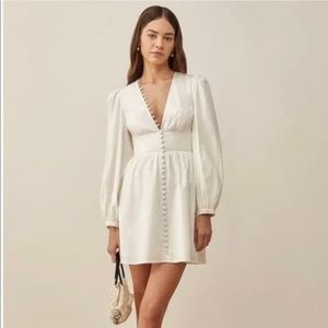 XS white, Reformation Catie Dress NWT